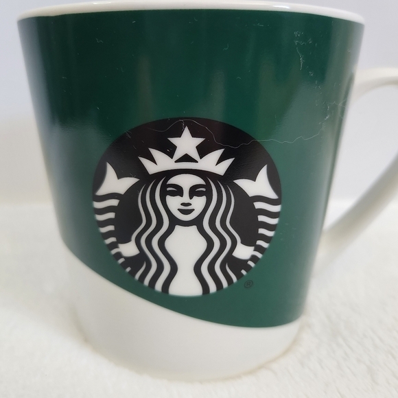 Starbucks 2019 Ceramic White Green Classic Siren Mermaid Coffee Cup Mug XL 18 Oz - Picture 2 of 10